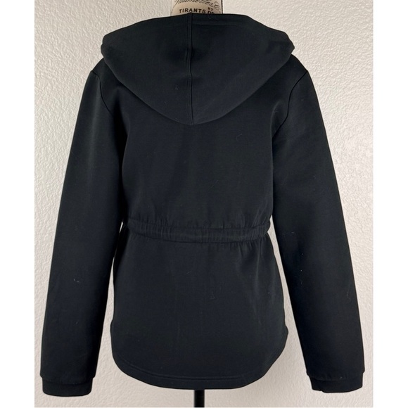 Varley Sofia Lightweight Drawstring-Waist Hooded Track Jacket Black Small - Picture 6 of 15